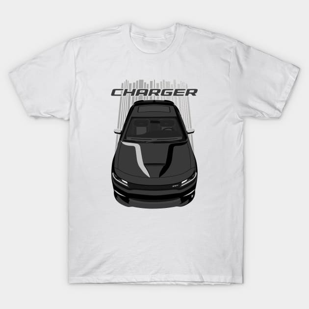 Charger - Black T-Shirt by V8social